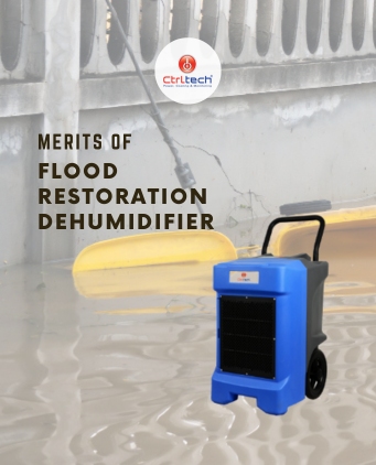 Water damage restoration dehumidifier